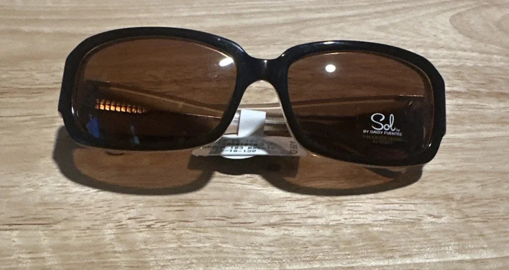 1 Unit New Sol DC102 Brown Sunglasses 58-16-130 #646